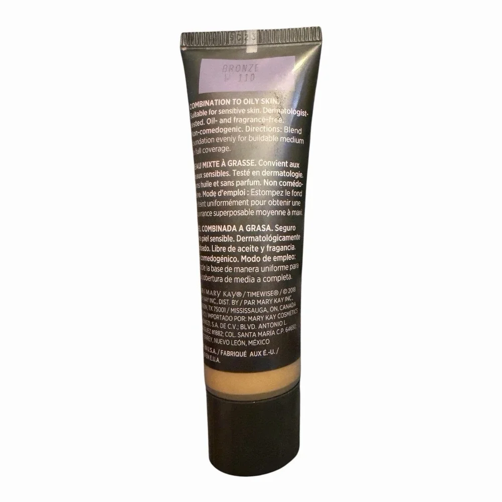Mary Kay Timewise Matte 3D Foundation Bronze W 110Full Size -